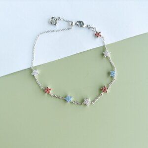 Kendra Scott Sierra Star Crystal Chain Bracelet - Silver